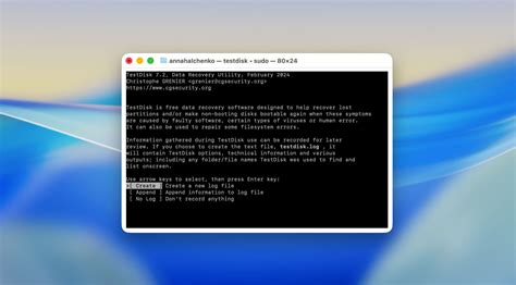 TestDisk界面